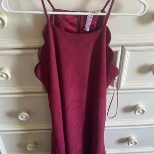 Maroon Velvet Dress